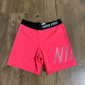 Pink Nike Pro Shorts XL